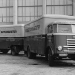 1950: DAF A60 met aanhangwagen